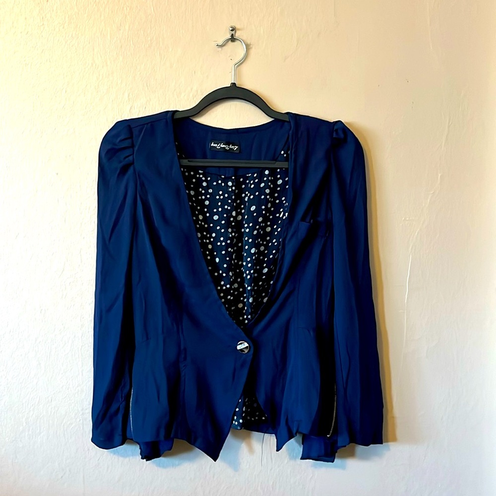 Blue Sheer Blazer XS